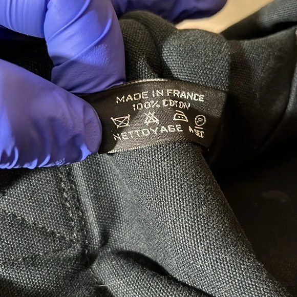 HERMES Fourre Tout MM Tote Bag Handbag Canvas Black and Gray. MOMMA NOT THE BABY - Picture 13 of 16